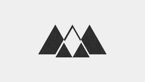 Fondo de pantalla de montañas triangulares minimalistas