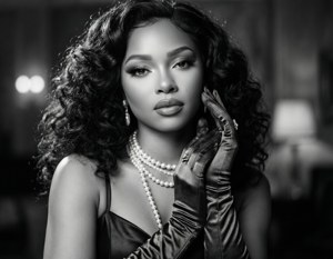 Doja Cat irradia el glamour clásico de Hollywood en blanco y negro. — Doja Cat Fondos de pantalla