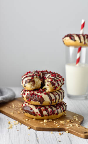 Fondo de pantalla Donas de Pastelería Rociadas — Galaxy Tab S9 Fondos de pantalla