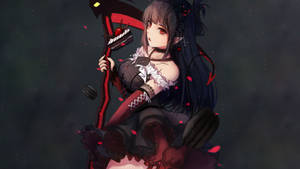 Fondo de pantalla de doncella diablo roja de anime oscuro — Anime oscuro GIF Fondos de pantalla