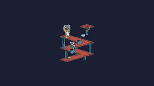 Fondo de pantalla de Donkey Kong Gaming Minimalista