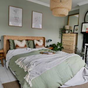 Fondo de pantalla de dormitorio estético verde salvia — Estética verde salvia GIF Fondos de pantalla