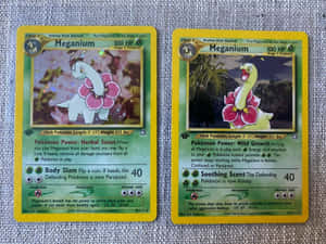Dos cartas coleccionables de Meganium de Pokémon — Nintendo Fondos de pantalla