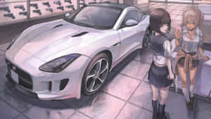 Fondo de anime con auto — Anime coche Fondos de pantalla