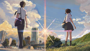 Dos Mundos Your Name Anime 2016 — GIF de escritorio Fondos de pantalla