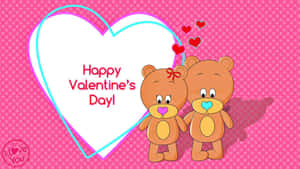 dos ositos de peluche con las palabras feliz día de san valentín