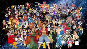 Dos personajes de anime caminando de la mano — Personajes de anime Fondos de pantalla