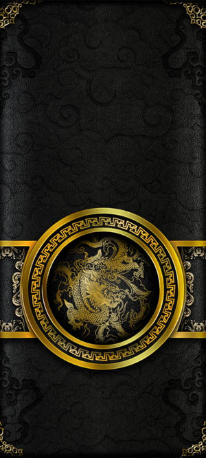 Dragón Chino Negro y Dorado para iPhone — POCO C71 Fondos de pantalla