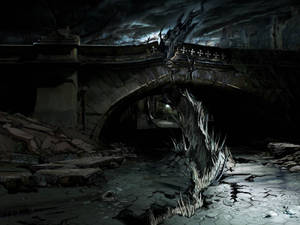 Dragón japonés oscuro subterráneo para PC — Dragón Japonés PC Fondos de pantalla