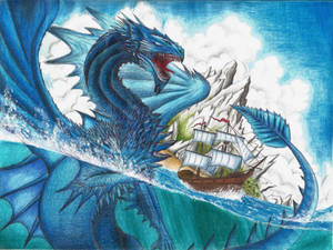 Dragón japonés PC barco pirata del dragón marino