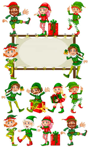 Duendes navideños — Navidad linda Fondos de pantalla