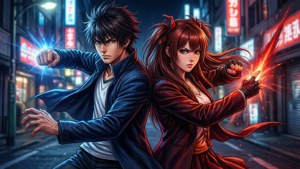 Yuji Itadori y Megumi Fushiguro enfrentando enemigos juntos — Jujutsu kaisen Fondos de pantalla