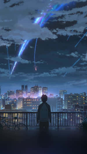 Edificio del anime Your Name 2016 — Escena de anime GIF Fondos de pantalla