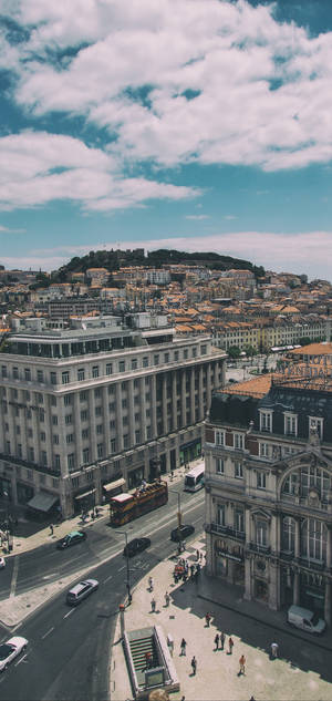 Fondo de pantalla de edificios de Lisboa Portugal S10 — iPhone 17 Pro Max Fondos de pantalla