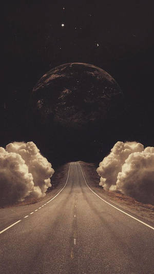 Fondo de pantalla para iPhone de la Tierra al final del camino