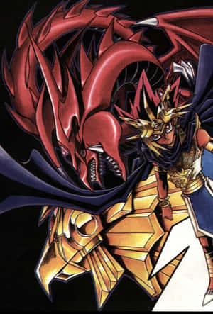 El Dragón Alado de Ra en una batalla épica — iPhone Duo Fondos de pantalla