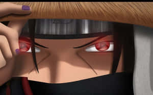 El enigmático Itachi Uchiha se yergue con confianza bajo el resplandor de la luz de la luna. — Itachi Fondos de pantalla