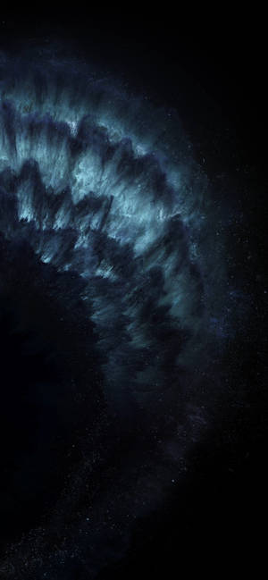 Fondo de pantalla iPhone 11 de olas oscuras y misteriosas.