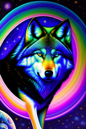 Fondo de pantalla de Lobo Galáctico — Galaxia lobo Fondos de pantalla
