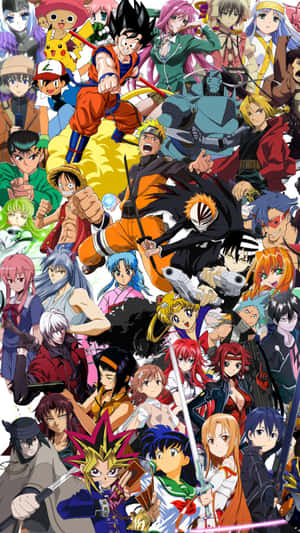 El mundo del anime está lleno de personajes diversos y cautivadores — Anime kawaii Fondos de pantalla
