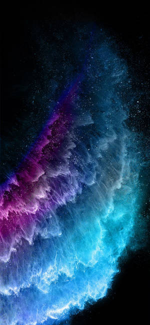 Fondo de pantalla iPhone 11 de cristales neón gratificantes.