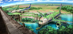 Fondo de paisaje anime — Anime aesthetic GIF Fondos de pantalla