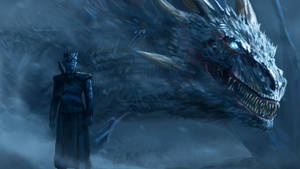 Fondo de pantalla del Rey de la Noche y el dragón de Game of Thrones. — 1600x900 Fondos de pantalla
