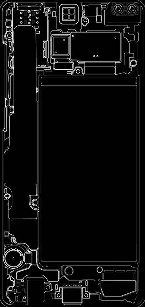 Fondo de pantalla de teléfono Galaxy S10 Plus blanco y negro — iPhone 13 Pro Fondos de pantalla