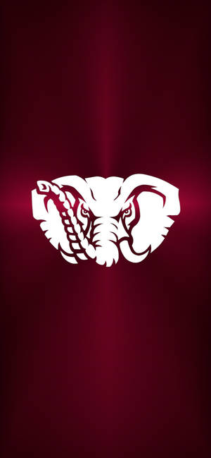 Fondo de pantalla de elefante metálico de Alabama Crimson Tide — iPhone 13 Pro Max Fondos de pantalla