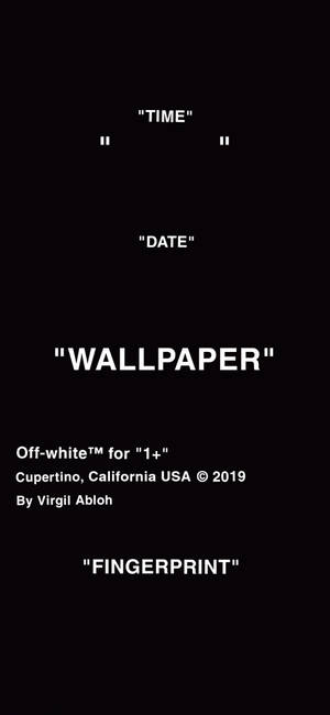 Fondo de pantalla negro de Off White para iPhone — iPhone 17e Fondos de pantalla