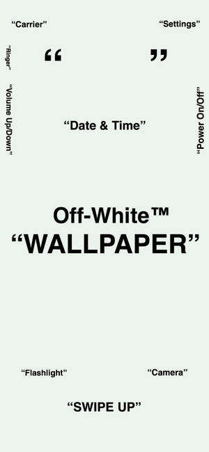 Fondo de pantalla de Off White para iPhone — iPhone 18 Pro Fondos de pantalla