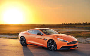 Elegante Aston Martin Vanquish en movimiento — MacBook Air M1 Fondos de pantalla