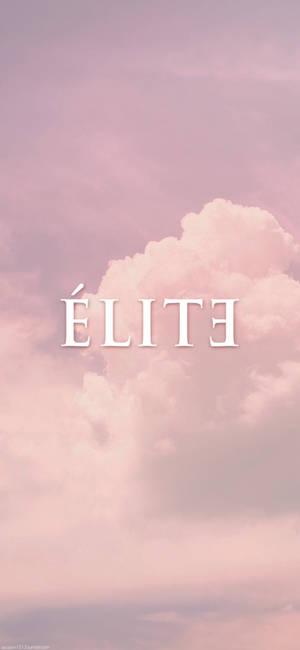 Fondo de pantalla de Élite de Netflix con nubes rosas — iPhone 15 Pro Fondos de pantalla