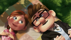 Fondo de pantalla de Ellie y Carl Fredricksen de la película Up — Chromebook Fondos de pantalla