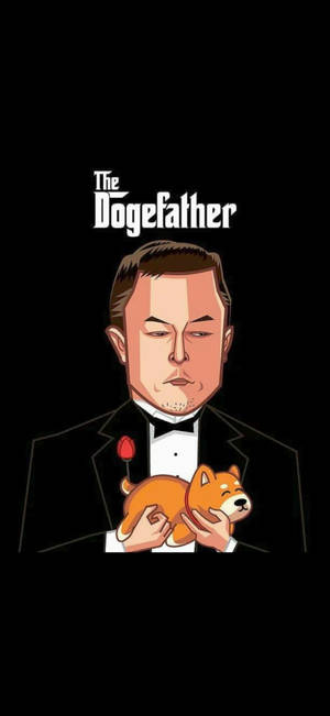 Fondo de pantalla de Elon Musk El Dogefather — iPhone X Fondos de pantalla