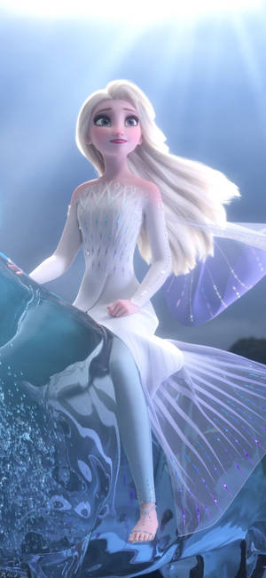 Fondo de pantalla de Elsa y el caballo Nokk — iPhone 16 Fondos de pantalla