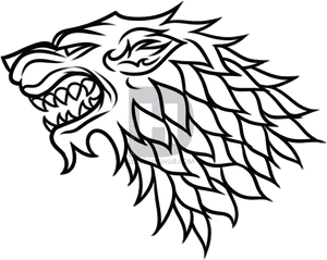 Emblema de la Casa Stark Juego de Tronos