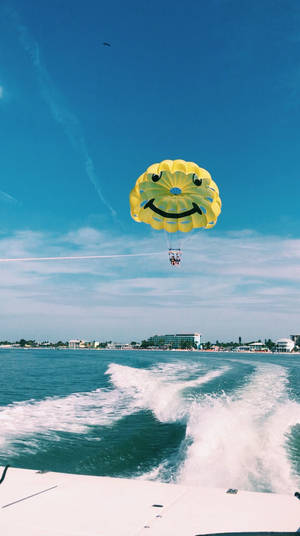 Emocionante Aventura en el Mar - Parapente Tras Lancha Rápida — Vista al océano Fondos de pantalla