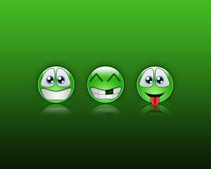 Emojis verdes de MSN Messenger — Estética verde GIF Fondos de pantalla