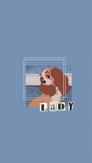 Encantadora Perrita Dama de Caricatura Estética — Perro Fondos de pantalla
