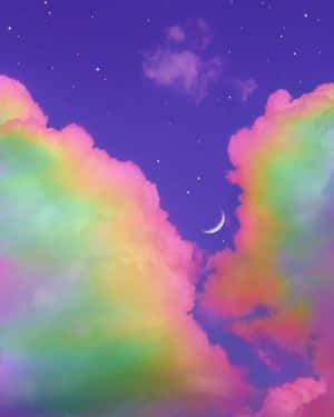 Encanto Colorido - Un Fondo Estético de Arcoíris Soñador — Arcoíris aesthetic Fondos de pantalla