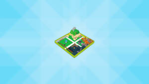 Fondo de pantalla alejado de una encrucijada en el videojuego Roblox.