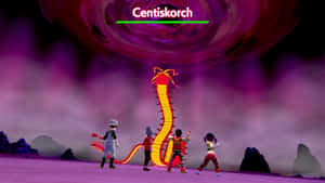 Encuentro Ardiente: Entrenadores con Centiskorch en una Batalla Pokémon