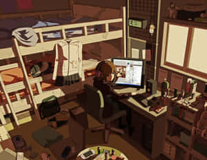 Fondo de habitación de anime — Habitación anime GIF Fondos de pantalla