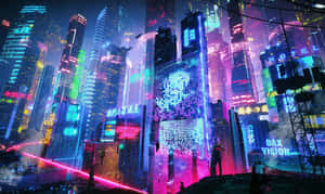 Fondo de Neon City — Ciudad neón Fondos de pantalla