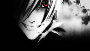 Envuelto en Sombras - Poderosa Escena de Anime en Blanco y Negro — Anime en Blanco y Negro Fondos de pantalla