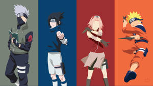 Equipo 7 de Naruto Minimalista — Minimalista Fondos de pantalla