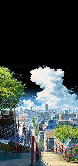 Escalera Suga Kimi No Na Wa para teléfono — Galaxy S26 Fondos de pantalla