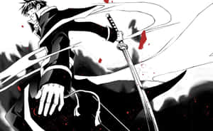 Escena cautivadora de anime en blanco y negro — Anime en Blanco y Negro Fondos de pantalla