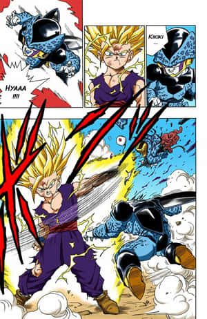 Escena de batalla épica del manga de Dragon Ball Super — Galaxy Z Fold 8 Fondos de pantalla